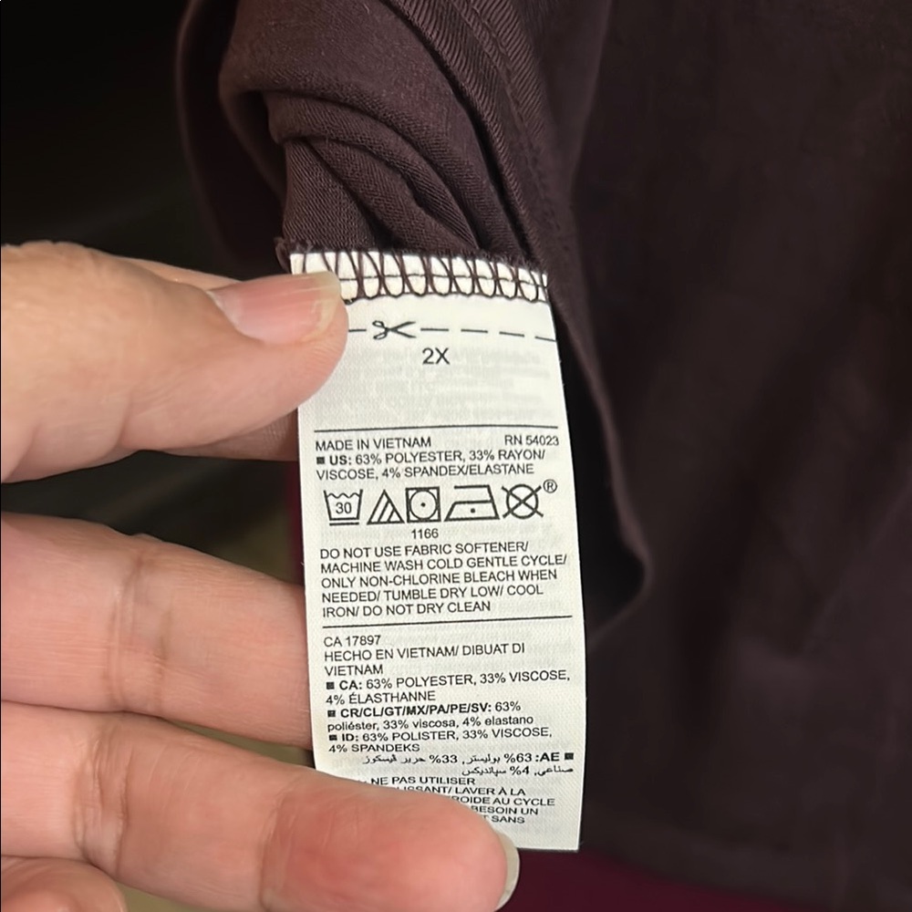 Old Navy 2X Purple Boxy Crop Tank Top - Picture 4 of 6